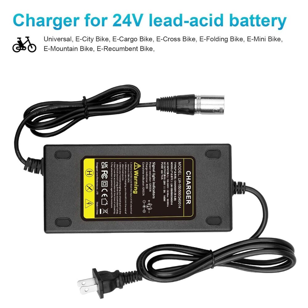 24V 5A 3-Pin Male XLR Battery Charger Jazzy Pride Shoprider Golden Scooter - Picture 6 of 7